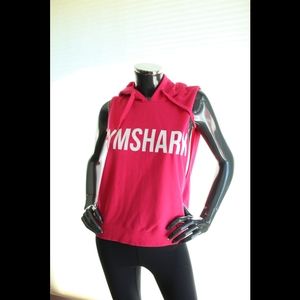 Gymshark Pink Sleeveless Hoodie